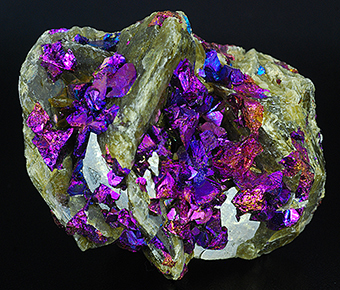 Chalcopyrite over siderite - Kaiwu mine - Hezhang Co. - Bijie Pref. - Guizhou prov. - China
