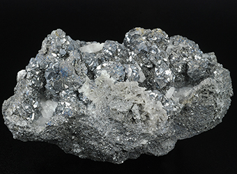 Skutterudite and quartz - Aghbar mine - Aghbar - Bou Azer Distr. - Tazenakht - Ouarzazate prov. - Souss-Massa-Dra� Region - Morocco