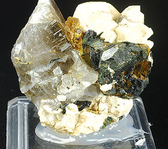Monazite-Ce, orthoclase, aegirine and smoky quartz - Mount Malosa - Zomba distr. - Malawi