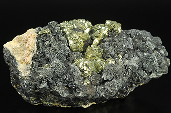 Semseyite and chalcopyrite - Herja mine - Chiuzbaia - Baia Mare - Maramures Co. - Romania