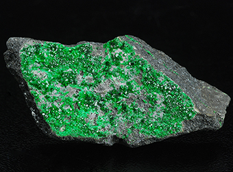 Uvarovite - Saranovskii mine - Saranovskaya Village - Gornozavodskii area - Permskaya Oblast' - Middle Urals - Urals Region - Russia