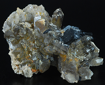 Foitite, schorl and smoky quartz - Farm Erongorus - Erongo Mts. - Omaruru distr. - Erongo reg. - Namibia