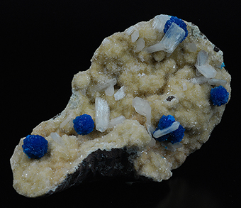 Cavansite, stilbite and heulandite - Wagholi quarry - Poona distr. - Maharastra state - India