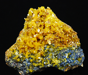 Mimetite, cesarolite and philipsbornite -Guatomo Mine ('Hat Yai' mimetite locality) - Tham Thalu - Bannang Sata Distr. - Yala Prov. - Thailand