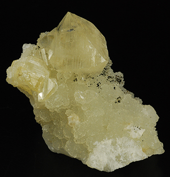 Powellite over chalcedony - Jalgaon - Maharastra - India
