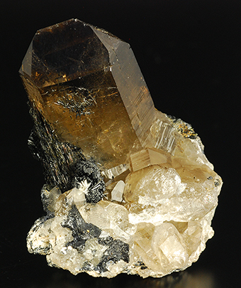 Foitite and smoky quartz - Farm Erongorus - Erongo Mts. - Omaruru distr. - Erongo reg. - Namibia
