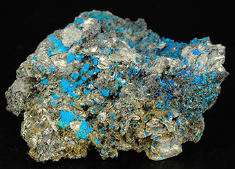 Lavendulan and olivenite - Laurion mines - Attica - Greece