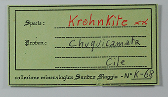 Krohnkite - Chuquicamata mine - Chuquicamata Distr. - Calama - El Loa Prov. - Antofagasta - Chile