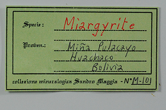 Miargyrite - Pulacayo mine � Huanchaca - Uyuni Municipality - Antonio Quijarro Prov. - Potos� � Bolivia