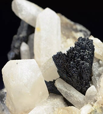 Berthierite on Quartz -  Herja Mine - Baia Mare - Maramures Co. - Romania