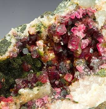 Cobaltaustinite with Roselite -   Bou Azer District , Tazenakht, Ouarzazate Province, Souss-Massa-Dra� Region, Morocco