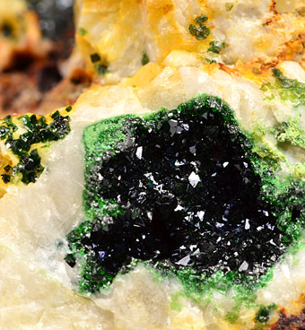 Libethenite - Podlipa deposit, Ľubietov�, Bansk� Bystrica Co., Bansk� Bystrica Region, Slovakia (Type Locality)