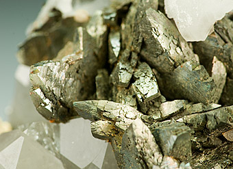 Marcasite with Quartz - Panasqueira Mine, Couto Mineiro da Panasqueira, Panasqueira, Covilh�, Castelo Branco District, Portugal