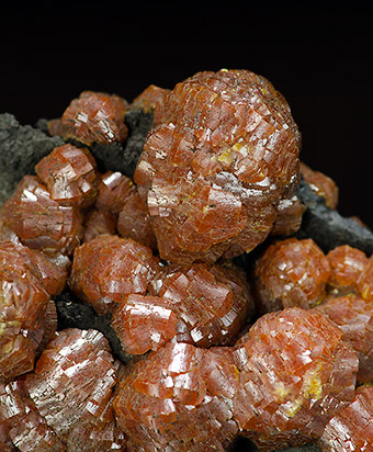 Mimetite var. Campylite - Dry Gill Mine, Caldbeck Fells, Cumbria, England, UK