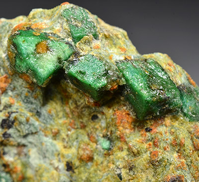 Lawsonite var. Chromian Lawsonite - Cape Marmari - Grammata Bay - Syros Island - Cyclade Island - Kykl�des Pref. - Aegean Islands deptm. -  Greece