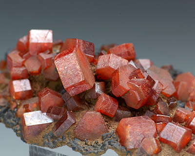 Vanadinite - Vein 12, Jbel Tadaout, Taouz, Er Rachidia Province, Mekn�s-Tafilalet Region, Morocco