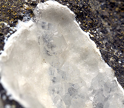 Herschelite (Chabazite-Na) - Rupe di Aci Castello - Aci Castello - Etna Volcanic Complex - Catania prov. - Sicily - Italy (TYPE LOCALITY)