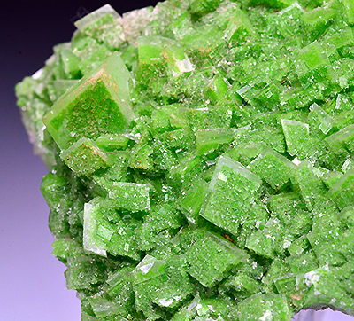 Duftite on Calcite - Tsumeb Mine, Otjikoto Region, Namibia