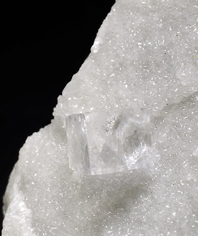 Fluorite over marble - Fantiscritti quarry - Carrara - Apuan Alps - Massa Carrara prov. Tuscany - Italy