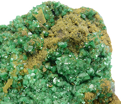 Adamite var. Cuprian with Ferrilothameyerite - Tsumeb, Otjikoto Region, Namibia (Type Locality)
