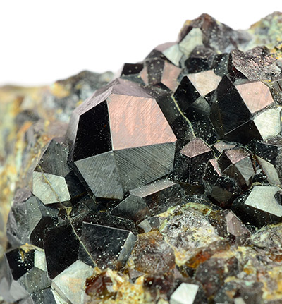 Andradite - Nuova Zona stope,  Cape Calamita Mine (Calamita Mine),  Capoliveri,  Elba Island,  Livorno Province,  Tuscany,  Italy