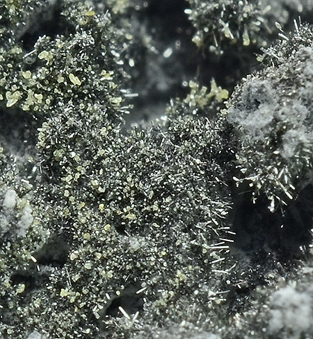 Hephaistosite on Galenobismutite - La Fossa Crater, Vulcano Island, Lipari, Eolie Islands, Messina Province, Sicily, Italy (Type Locality)