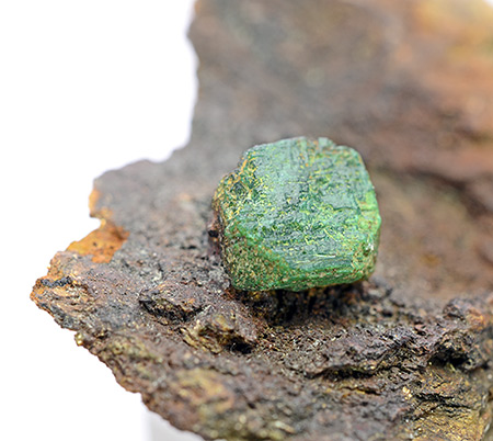 Euchroite - Sv�todu�n� Valley, Liubietov� ore belt, Western Slovensk� Rudohorie Mts, Bansk� Bystrica Region, Slovakia (TL)