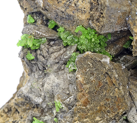 Austinite -  Lavrion Mining District, Lavreotiki, East Attica, Attica, Greece