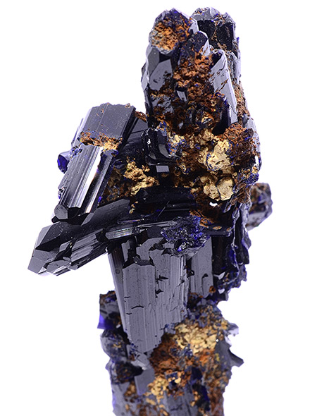 Azurite - Touissit-Bou Beker mining district, Jerada Province, Oriental Region, Morocco