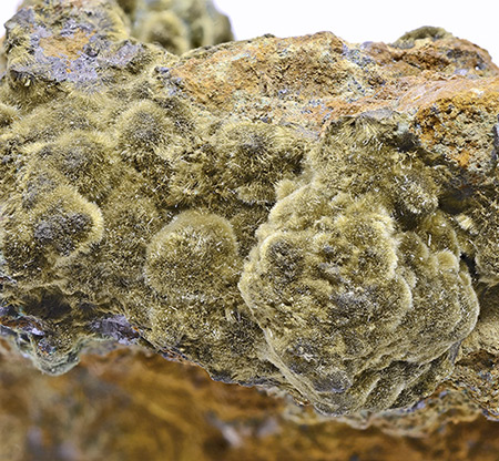 Olivenite - Wheal Gorland, St Day United Mines, Gwennap, Camborne - Redruth - St Day District, Cornwall, England, UK