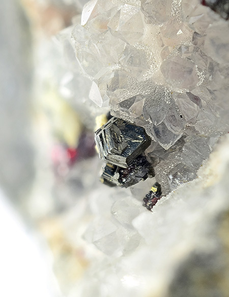 Pearceite-2Tac (Arsenpolybasite) and Proustite, Uchucchacua Mine, Oyon Province, Peru