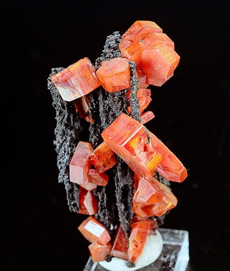 Vanadinite - Vein 12, Jbel Tadaout, Taouz, Er Rachidia Province, Mekn�s-Tafilalet Region, Morocco