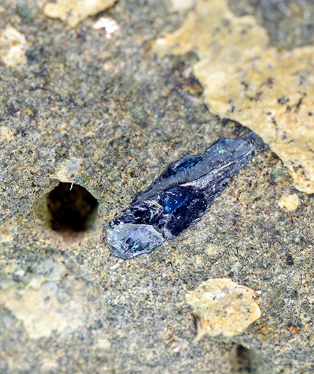 Corundum var. Sapphire - Yogo Gulch, Yogo District, Little Belt Mountains, Judith Basin Co., Montana, USA