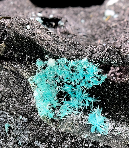 Caledonite  - Schlackental (slag locality), Oberschulenberg, Clausthal-Zellerfeld, Harz, Lower Saxony, Germany