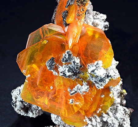 Wulfenite - Erupci�n Mine, Los Lamentos Mts, Ahumada Municipality, Chihuahua, Mexico