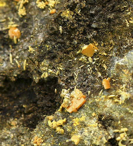 Stolzite - Gelbe Birke Mine, Beierfeld, Gr�nhain-Beierfeld, Erzgebirgskreis, Saxony, Germany