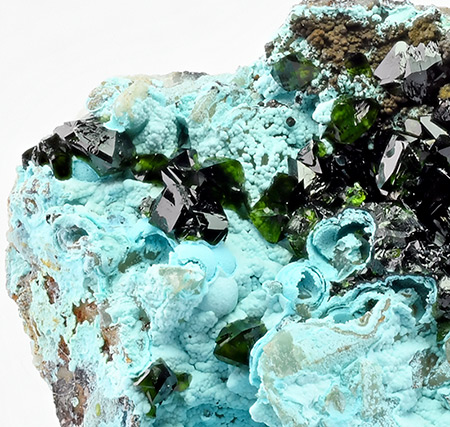Zapatalite with Libethenite - Miguel Vacas Mine, Nossa Senhora da Concei��o e S�o Bartolomeu, Vila Vi�osa, �vora, Portugal
