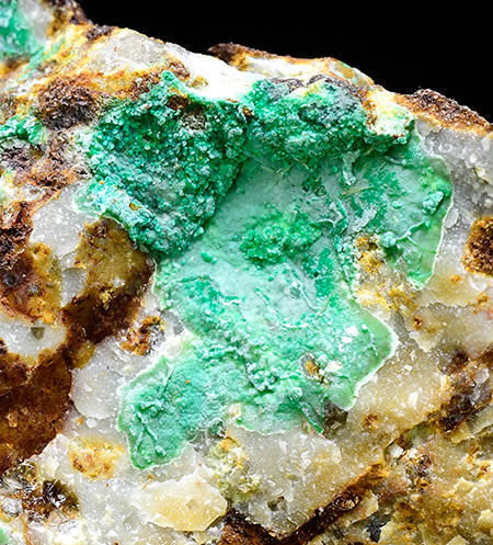 Goudeyite - Majuba Hill Mine, Antelope Mining District, Pershing County, Nevada, USA (TL)