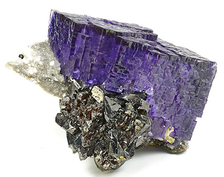 Fluorite - Elmwood mine, Carthage, Central Tennessee Ba-F-Pb-Zn District, Smith Co., Tennessee, USA