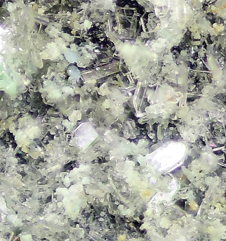 Lanthanite-(Ce) - Britannia Mine, Beddgelert, Gwynedd, Wales, UK (TL)