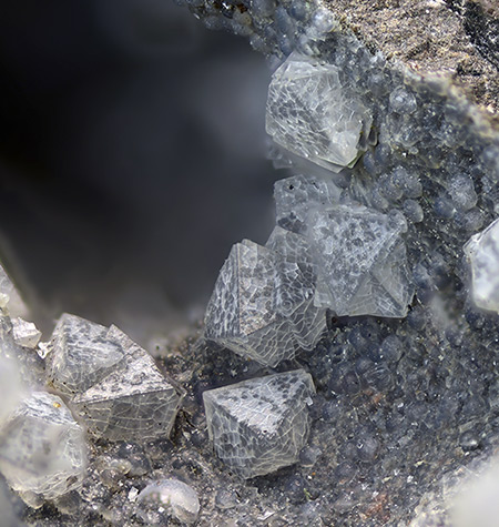 Faujasite-Na, phillipsite and offretite - Limberg quarries - Sasbach - Kaiserstuhl - Baden-W�rttemberg - Germany (TL)