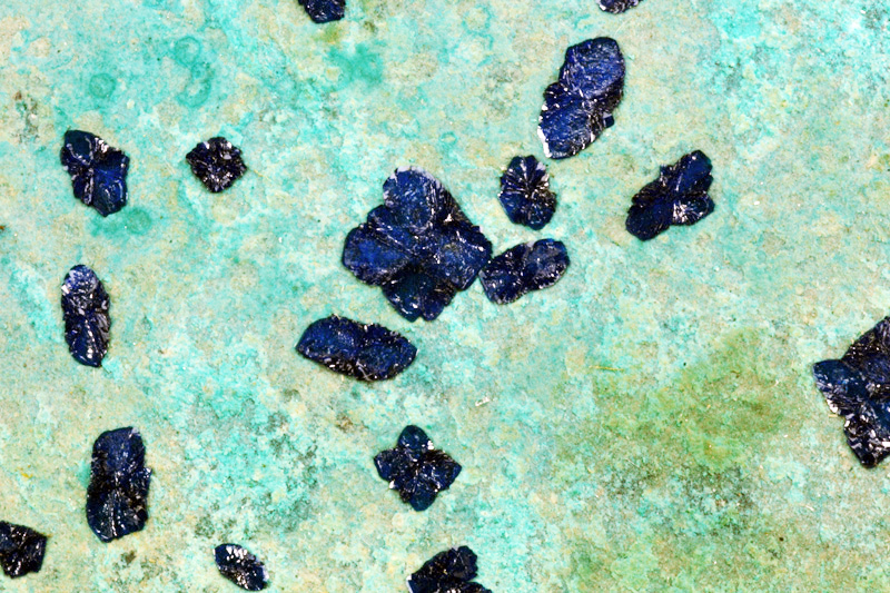 Cornetite - Star of the Congo Mine, Shaba, Democratic Republic of Congo