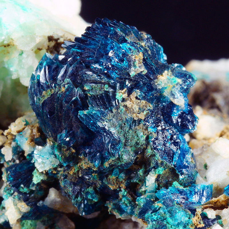 Veszelyite - Laochang ore field, Gejiu Co., Yunnan, China