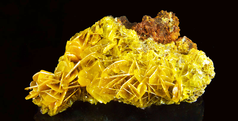Wulfenite - Glove mine, Santa Rita Mts, Arizona, USA
