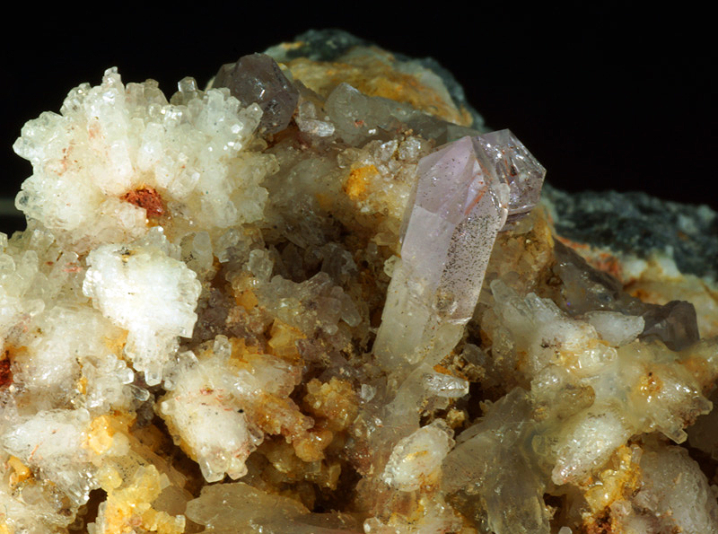 Quartz var. Amethyst - Capurru quarry, Osilo, Sardinia, Italy