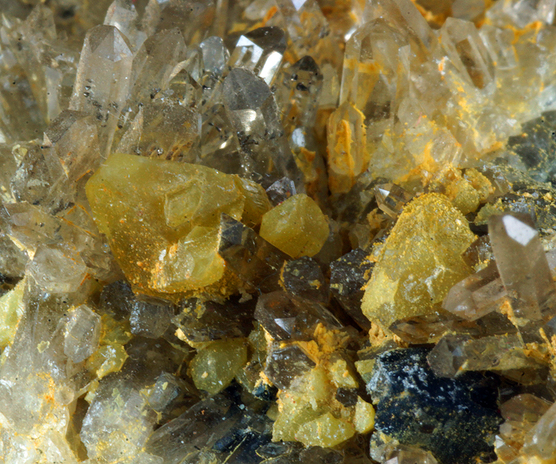 Monazite, Quartz - Siglo XX mine, Llallagua, ,Potos� Department, Bolivia