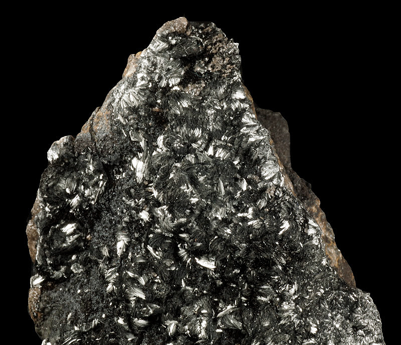 Pyrolusite - Montels, Saint-Girons, Ari�ge, Occitanie, France