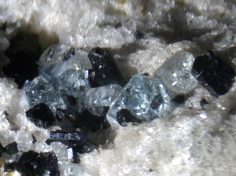 Ha�yne, Augite, Titanite - Niedermendig, Eifel Volcanos, Rhineland,Palatinate - Germany