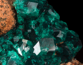 Dioptase - Sanda mine, Reneville, Congo