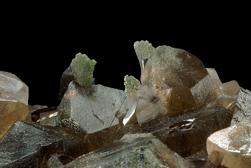 Smoky Quartz, Axinite - Aiguilles Grises ridge, Miage Glacier, Monte Bianco massif, Aosta Valley, Italy